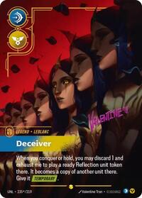 LeBlanc - Deceiver (Signature) [Unleashed] | Card Merchant Takapuna