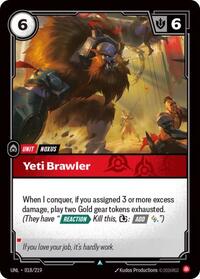 Yeti Brawler [Unleashed] | Card Merchant Takapuna