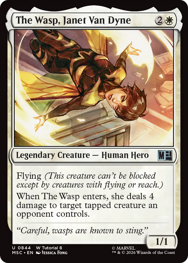 The Wasp, Janet Van Dyne (0844) [Marvel Super Heroes Commander] | Card Merchant Takapuna