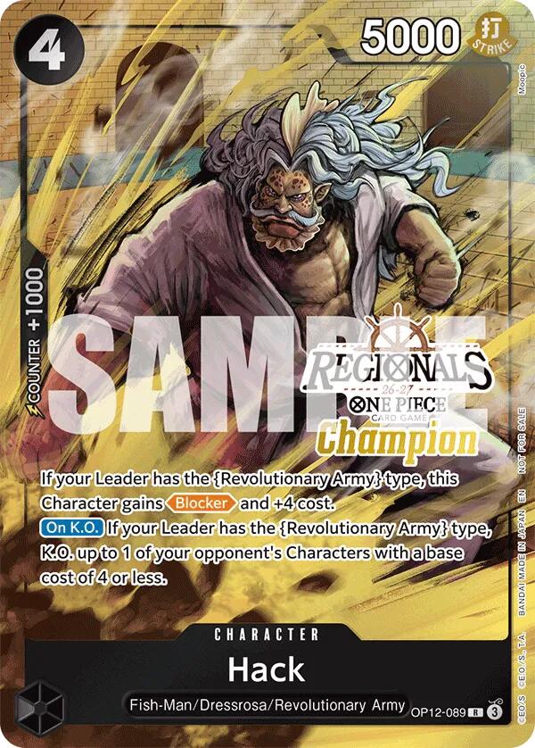 Hack (Regionals Champion Card Set 26-27) [One Piece Promotion Cards] | Card Merchant Takapuna