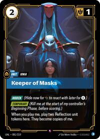 Keeper of Masks [Unleashed] | Card Merchant Takapuna