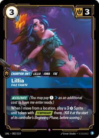 Lillia - Fae Fawn [Unleashed] | Card Merchant Takapuna