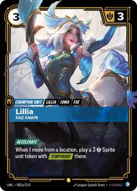 Lillia - Fae Fawn (Alternate Art) [Unleashed] | Card Merchant Takapuna