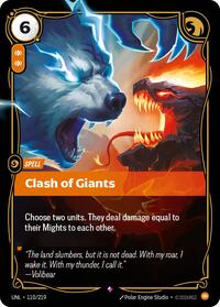 Clash of Giants [Unleashed] | Card Merchant Takapuna