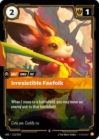 Irresistible Faefolk [Unleashed] | Card Merchant Takapuna