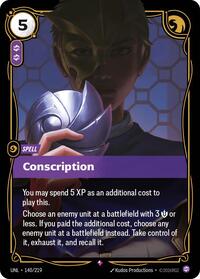 Conscription [Unleashed] | Card Merchant Takapuna