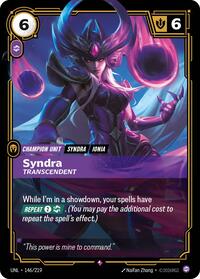 Syndra - Transcendent [Unleashed] | Card Merchant Takapuna