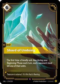 Shard of Undoing [Unleashed] | Card Merchant Takapuna