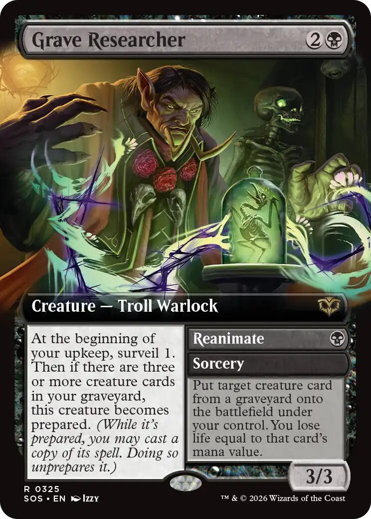 Grave Researcher (Extended Art) [Secrets of Strixhaven] | Card Merchant Takapuna