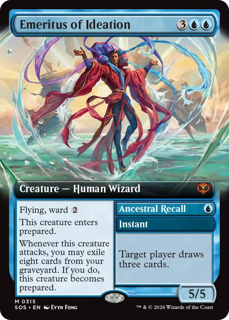 Emeritus of Ideation (Extended Art) [Secrets of Strixhaven] | Card Merchant Takapuna