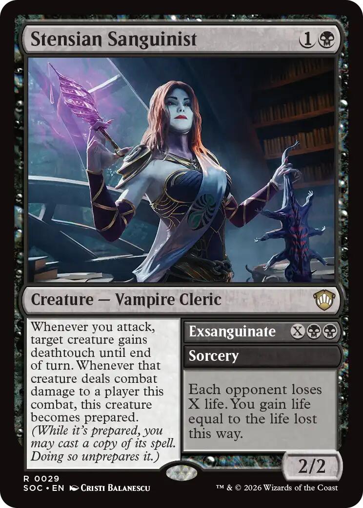 Stensian Sanguinist [Secrets of Strixhaven Commander] | Card Merchant Takapuna
