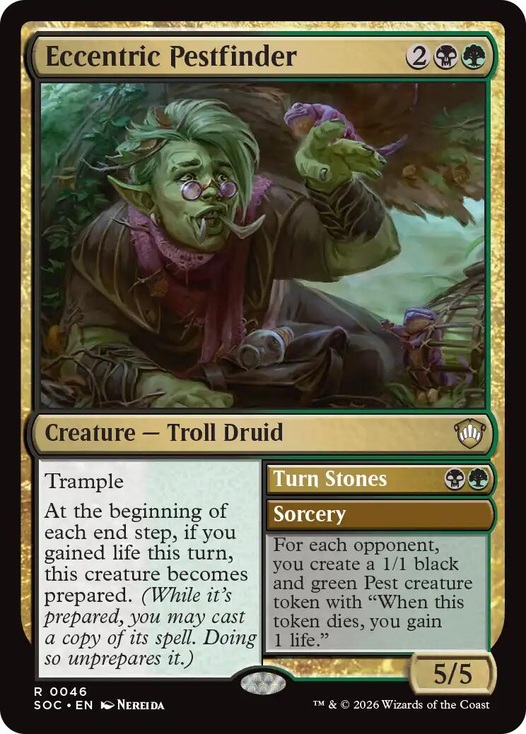 Eccentric Pestfinder [Secrets of Strixhaven Commander] | Card Merchant Takapuna