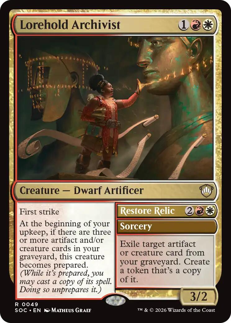 Lorehold Archivist [Secrets of Strixhaven Commander] | Card Merchant Takapuna