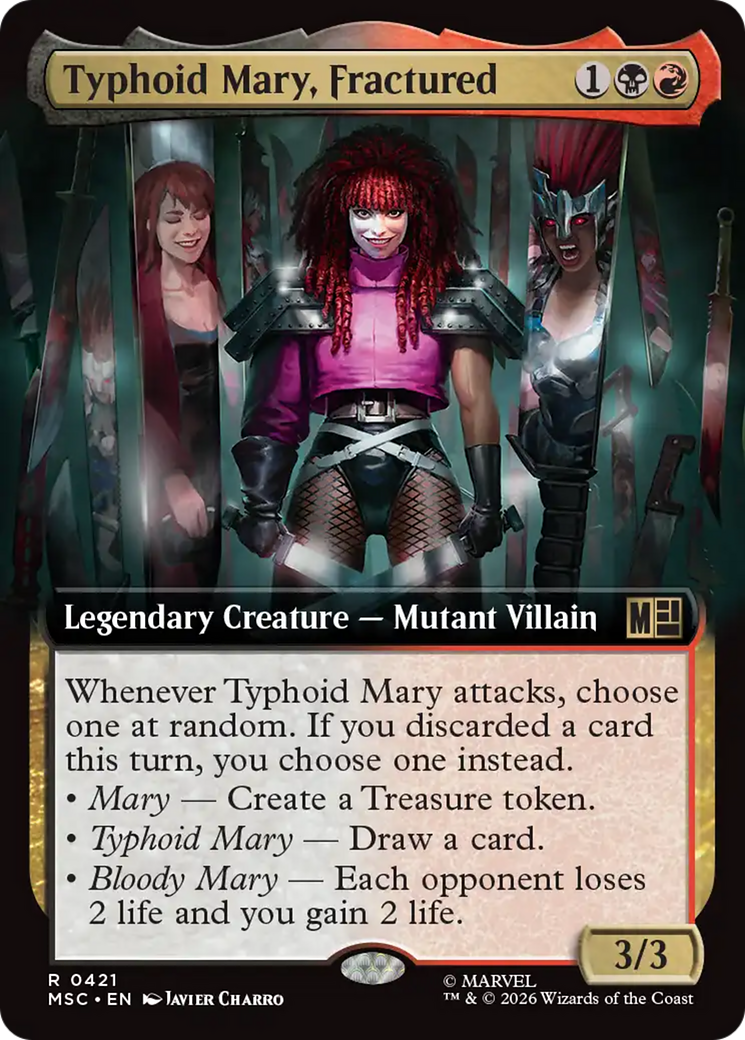 Typhoid Mary, Fractured (Extended Art) [Marvel Super Heroes Commander] | Card Merchant Takapuna