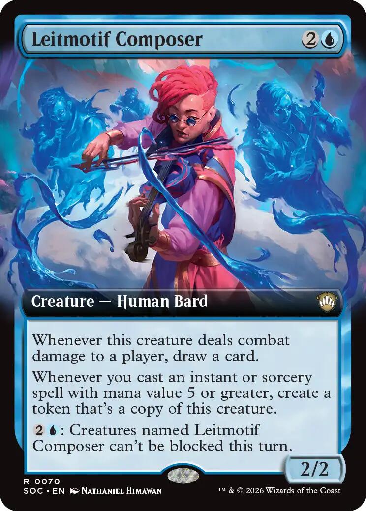 Leitmotif Composer (Extended Art) [Secrets of Strixhaven Commander] | Card Merchant Takapuna