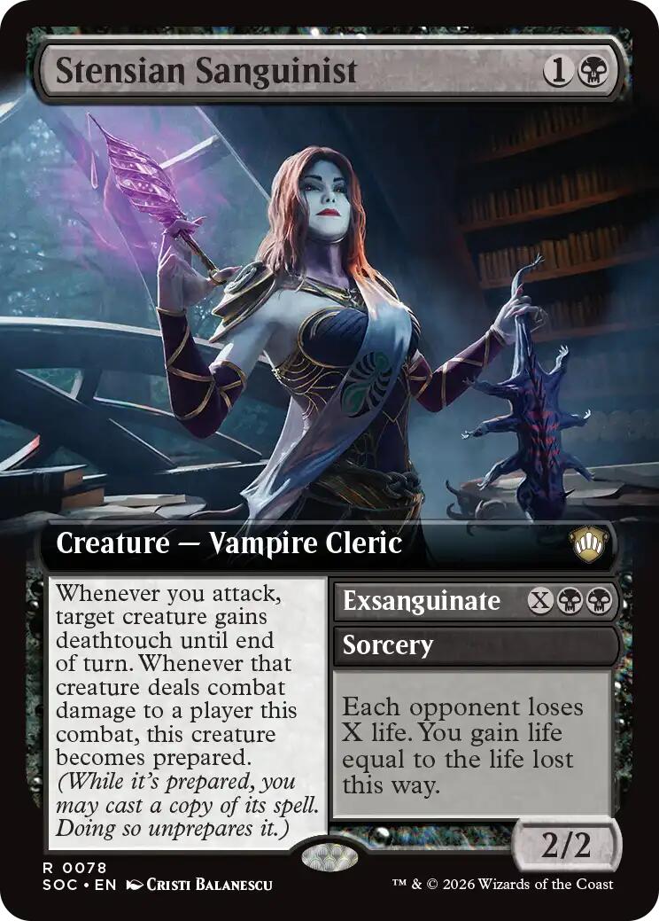 Stensian Sanguinist (Extended Art) [Secrets of Strixhaven Commander] | Card Merchant Takapuna