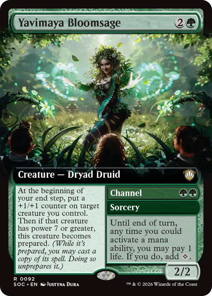 Yavimaya Bloomsage (Extended Art) [Secrets of Strixhaven Commander] | Card Merchant Takapuna