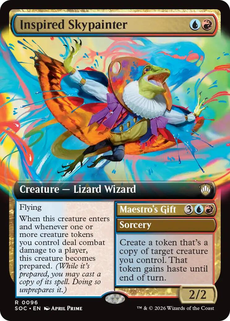 Inspired Skypainter (Extended Art) [Secrets of Strixhaven Commander] | Card Merchant Takapuna