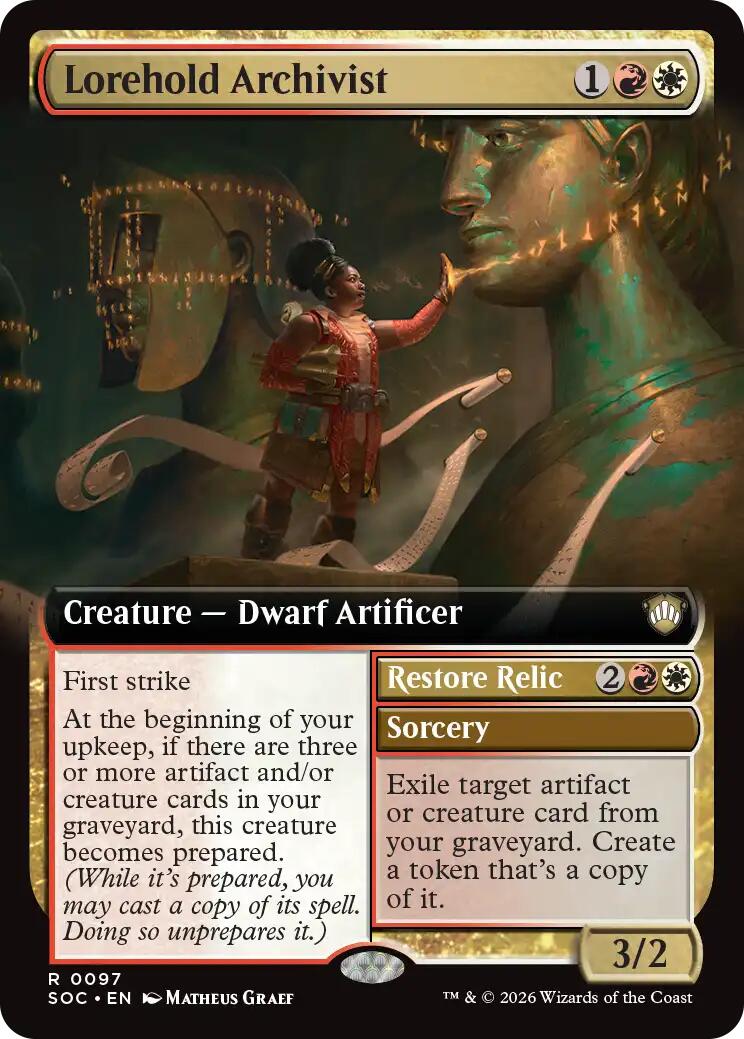 Lorehold Archivist (Extended Art) [Secrets of Strixhaven Commander] | Card Merchant Takapuna