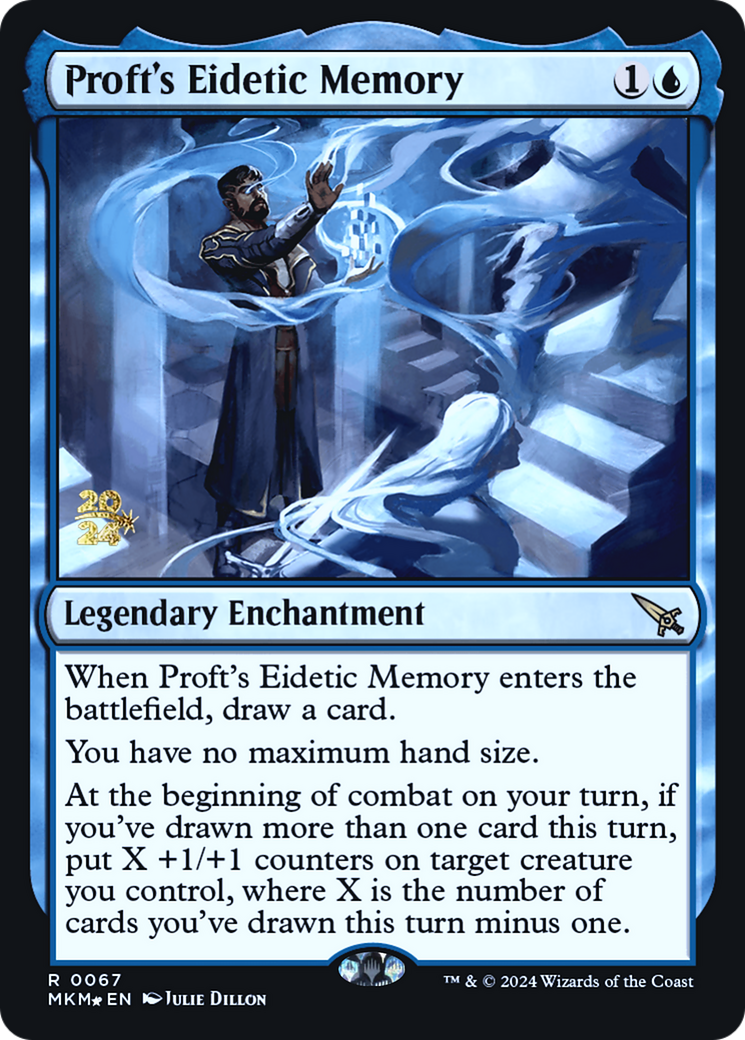 Proft's Eidetic Memory [Murders at Karlov Manor Prerelease Promos] | Card Merchant Takapuna