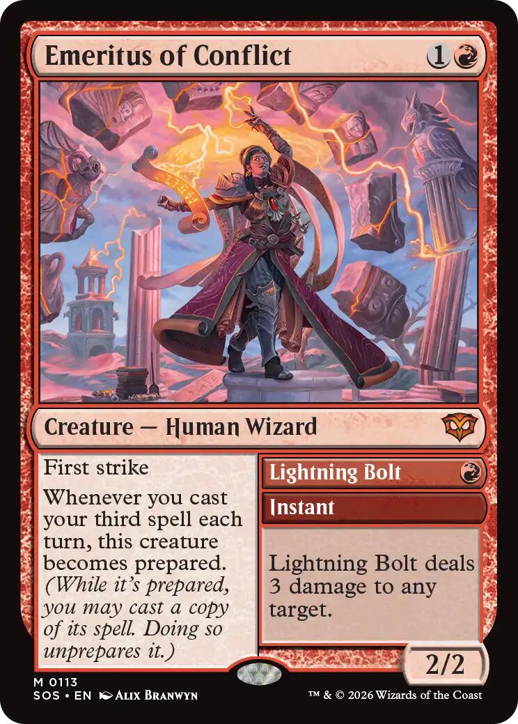 Emeritus of Conflict [Secrets of Strixhaven] | Card Merchant Takapuna