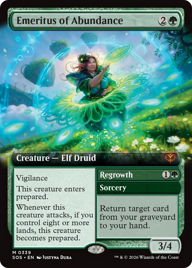 Emeritus of Abundance (Extended Art) [Secrets of Strixhaven] | Card Merchant Takapuna