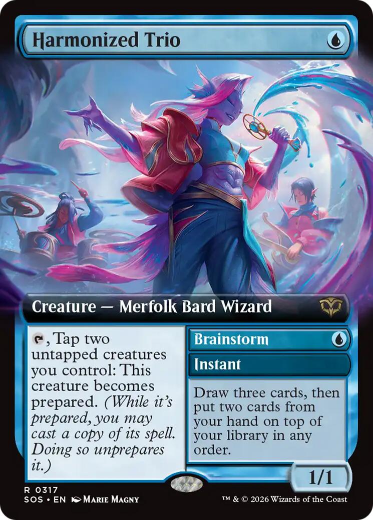 Harmonized Trio (Extended Art) [Secrets of Strixhaven] | Card Merchant Takapuna