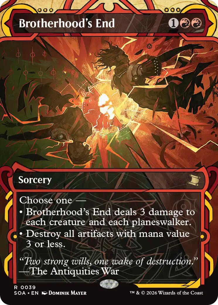 Brotherhood's End [Secrets of Strixhaven: Mystical Archive] | Card Merchant Takapuna