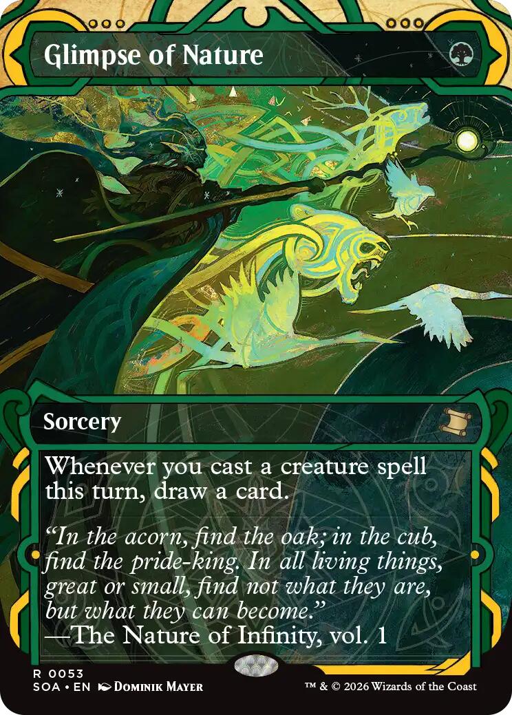 Glimpse of Nature [Secrets of Strixhaven: Mystical Archive] | Card Merchant Takapuna