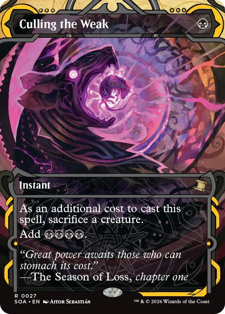 Culling the Weak [Secrets of Strixhaven: Mystical Archive] | Card Merchant Takapuna
