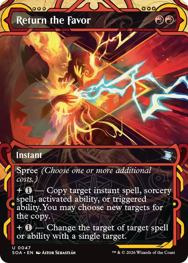 Return the Favor [Secrets of Strixhaven: Mystical Archive] | Card Merchant Takapuna