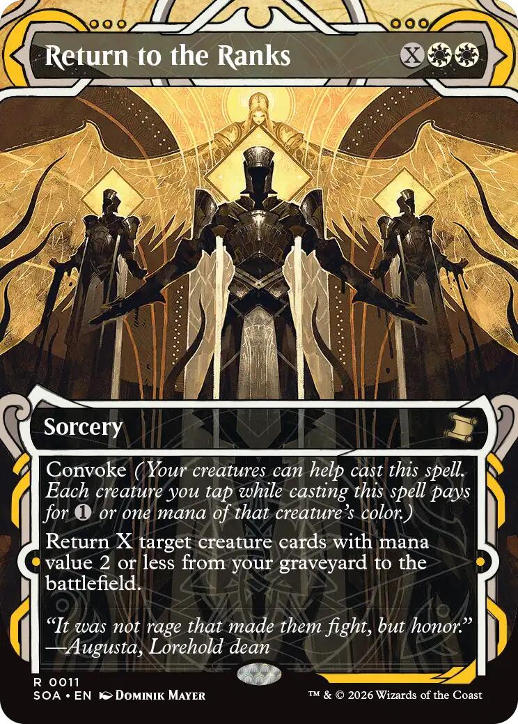 Return to the Ranks [Secrets of Strixhaven: Mystical Archive] | Card Merchant Takapuna
