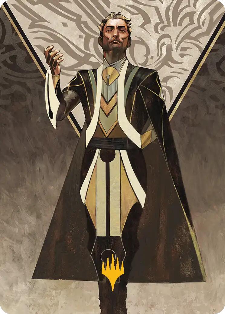 Ral Zarek, Guest Lecturer Art Card (Gold-Stamped Planeswalker Symbol) [Secrets of Strixhaven Art Series] | Card Merchant Takapuna