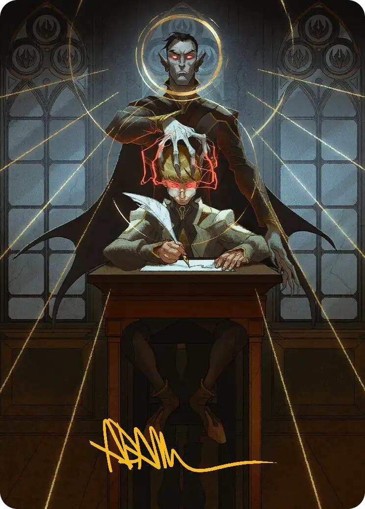 Vampiric Tutor Art Card (Gold-Stamped Signature) [Secrets of Strixhaven Art Series] | Card Merchant Takapuna