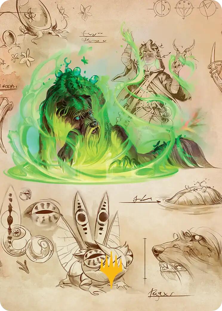 Germination Practicum Art Card (Gold-Stamped Planeswalker Symbol) [Secrets of Strixhaven Art Series] | Card Merchant Takapuna