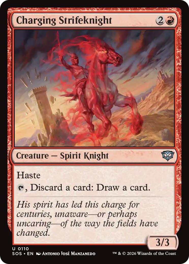 Charging Strifeknight [Secrets of Strixhaven] | Card Merchant Takapuna