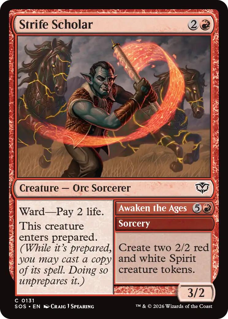 Strife Scholar [Secrets of Strixhaven] | Card Merchant Takapuna