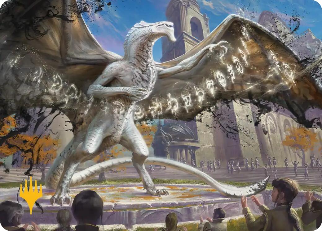 Silverquill, the Disputant Art Card (Gold-Stamped Planeswalker Symbol) [Secrets of Strixhaven Art Series] | Card Merchant Takapuna
