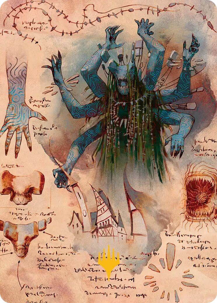 The Dawning Archaic Art Card (Gold-Stamped Planeswalker Symbol) [Secrets of Strixhaven Art Series] | Card Merchant Takapuna