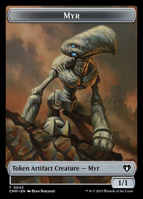 Servo // Myr Double-Sided Token [Commander Masters Tokens] | Card Merchant Takapuna