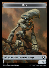 Clue // Myr Double-Sided Token [Commander Masters Tokens] | Card Merchant Takapuna