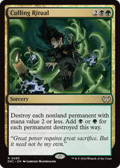 Culling Ritual [Duskmourn: House of Horror Commander] | Card Merchant Takapuna