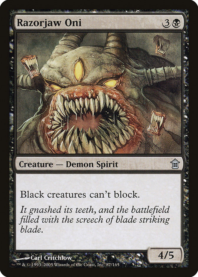 Razorjaw Oni [Saviors of Kamigawa] | Card Merchant Takapuna