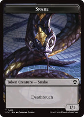 Snake // Zombie Double-Sided Token [Secrets of Strixhaven Commander Tokens] | Card Merchant Takapuna