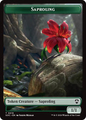 Saproling // Pest (0023) Double-Sided Token [Secrets of Strixhaven Commander Tokens] | Card Merchant Takapuna