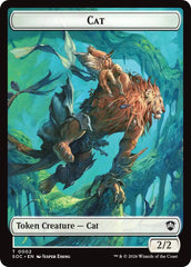 Cat // Inkling (0022) Double-Sided Token [Secrets of Strixhaven Commander Tokens] | Card Merchant Takapuna