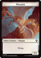 Pegasus // Inkling (0022) Double-Sided Token [Secrets of Strixhaven Commander Tokens] | Card Merchant Takapuna