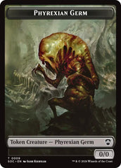 Phyrexian Germ // Treasure Double-Sided Token [Secrets of Strixhaven Commander Tokens] | Card Merchant Takapuna