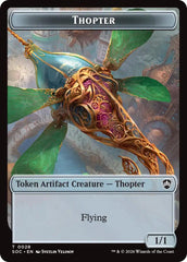 Thopter // Fractal (0004) Double-Sided Token [Secrets of Strixhaven Commander Tokens] | Card Merchant Takapuna