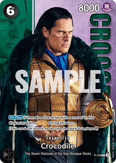 Crocodile (P-143) (Premium Card Collection -Live Action Edition Vol.2 Baroque Works-) [One Piece Promotion Cards] | Card Merchant Takapuna